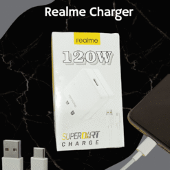 Realme 120W SuperDart Charge Adapter | Original Ultra-Fast Flash Charger | Type-C Power Adapter for Realme Smartphones (White)