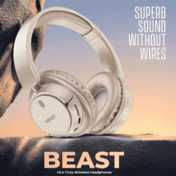 Alternative view of UBON HP-705 Beast Series Headphones Color: Beige