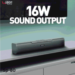 Alternative view of UBON SP-80 Thunder Series Black Wireless Speaker