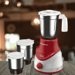 Crompton Questa 500W 3 Jars Mixer Grinder (Red & White) warranty 2years