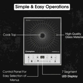 Crompton New InstaServe 1600W Induction Cooktop 1 years Warranty