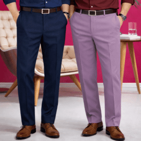 DKZON Stylish Regular Feed Formal Pant Combo