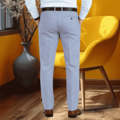 Alternative view of DKZON Stylish Regular Slylish Feed light Grey Formal Pant