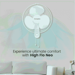 Alternative view of Crompton Pedestal Fan  WM HIGH FLO NEO 16"- KD WHITE  1 year Warranty