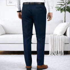 Alternative view of DKZON Stylish Regular Slylish Feed Navy Bue Formal Pant
