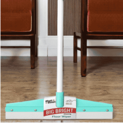 1 फिट * 36 इंच Big Bright Floor Wiper with Long Handle | Heavy Duty Water Wiper for Bathroom, Kitchen & Home Cleaning (Teal/White)
