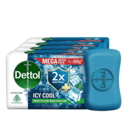 Dettol Icy Cool Bathing Soap Bar With 2x Menthol