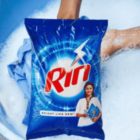 Rin Advanced Detergent Powder Washing Powder for Bright & Dazzling White Clothes