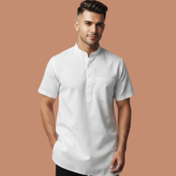 Men's Cotton Short Kurta. Crafted from 100% premium