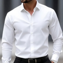 Pure cotton premium shirt men