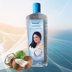 (500ml)Vasmol Jasmine Coconut Hair Oil | Non-Sticky & Lightweight Hair Oil with Spanish Jasmine Extracts