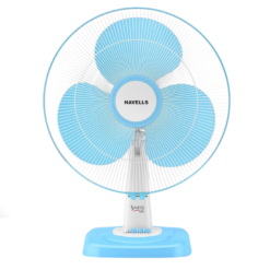Havells Swing Neo 400mm Table Fan (Sky Blue / Icy Blue