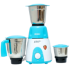Usha Colt+ 500-Watt Mixer Grinder with 3 Stainless Steel Jars (Cyan & White)