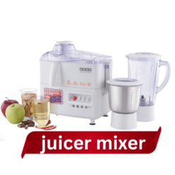 Usha 3345 450-Watt Juicer Mixer Grinder with 2 Jars (White)