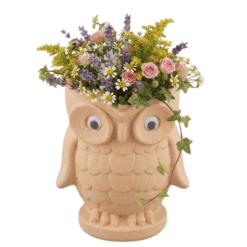 Alternative view of Cute Owl Shape Plastic Planter Gamla Pot