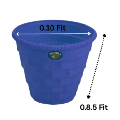 Woven Brick Pattern Plastic Pots Gamla- 0.10 ft x 0.85 ft