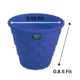 Woven Brick Pattern Plastic Pots Gamla- 0.10 ft x 0.85 ft