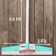 Big Bright Floor Wiper with Long Handle | Heavy Duty Water Wiper for Bathroom, Kitchen & Home Cleaning (Teal/White)