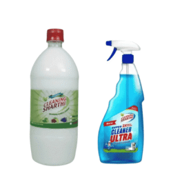 1Ltr+1Ltr Cleaning Sharthi All-Purpose Surface & Glass Cleaner Combo Pack (Spray Bottle + Refill)