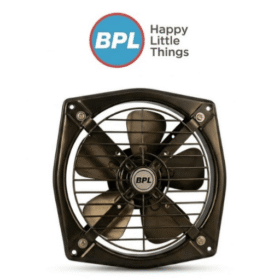 BPL Heavy-Duty Metal Exhaust Fan (Dark Brown / Black)