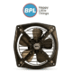 BPL Heavy-Duty Metal Exhaust Fan (Dark Brown / Black)