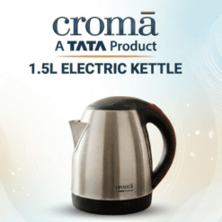 1350w Croma (A TATA Product) 1.5L Stainless Steel Electric Kettle